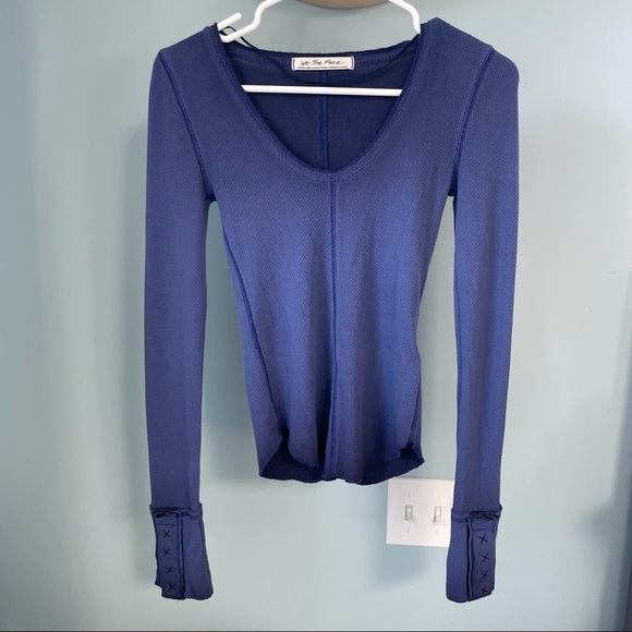 SOLD NWOT Free People Dark Side Thermal Top - Picture 4 of 8